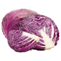 Red cabbage cutout, Png file