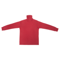 Red long sleeve T shirt mockup cutout, Png file