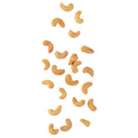 Falling cashew nuts cutout, Png file