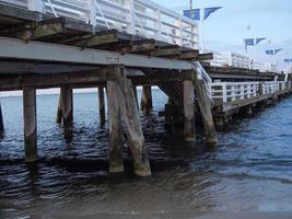 the beach of Sopot in Poland photo