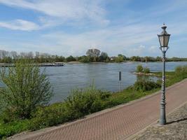 the river rhine and the city of Rees photo