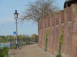 the city of Rees at the rhine river photo