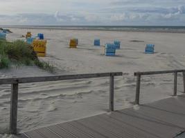 la playa de juist isla alemana foto