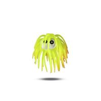jellyfish cartoon character children's toys shadow overlay isolated on white background with cut out photo