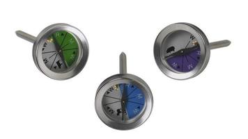 compass for hikers isolated on white background with clipping path photo