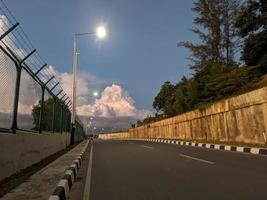 the evening sky of the city of Balikpapan photo