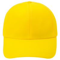 Yellow cap mockup cutout, Png file