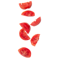 Falling tomatoes cutout, Png file