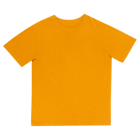 découpe de maquette de t-shirt jaune, fichier png