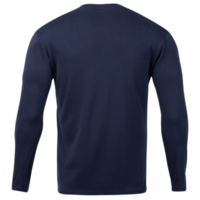 ritaglio mockup t-shirt manica lunga blu scuro, file png