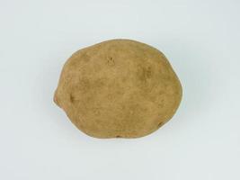 Raw potato isolated on white background photo