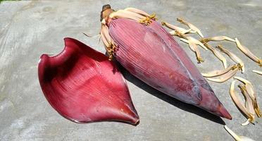 flor de plátano, alto contenido de nutrientes, nutre la sangre porque el bulbo tiene hierro. prevenir la anemia foto