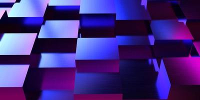 cubo bloque caja cuadrado triangular polígono vidrio diamante cristal púrpura violeta abstracto vintage retro color decoración ornamento símbolo tecnología digital futurista cibernético innovador business.3d render foto