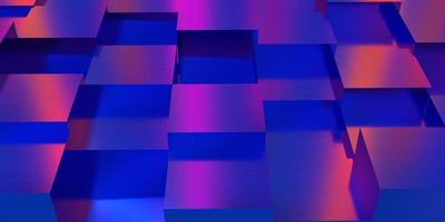 Cube block box square triangular polygon glass diamond crystal purple violet abstract vintage retro color decoration ornament symbol technology digital futuristic cyber innovative business.3d render photo