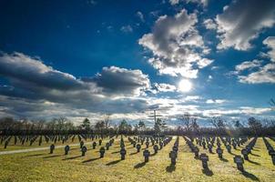 cementerio y cielo foto