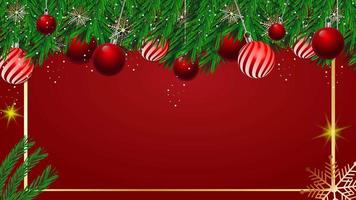 Gradient christmas tinsel background animation video