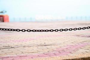 Chains blocked in the no-entry zone photo