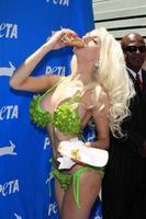 LOS ANGELES, JUL 31 - Courtney Stodden at the PETA Pinks Veggie Hot Dog Event at the Hollywood and Highland on July 31, 2013 in Los Angeles, CA photo