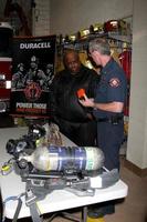 LOS ANGELES, JUN 8 - Cee Lo Green with Sierra Madra Firefighters at the Duracell, Power Those Who Protect Us Event at Sierra Madre Fire Department on June 8, 2011 in Sierra Madre, CA photo