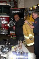 LOS ANGELES, JUN 8 - Cee Lo Green with Sierra Madra Firefighters at the Duracell, Power Those Who Protect Us Event at Sierra Madre Fire Department on June 8, 2011 in Sierra Madre, CA photo