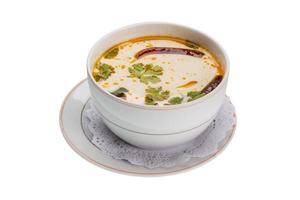 Thai famous soup Thom Yam photo