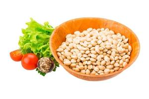 White raw beans photo