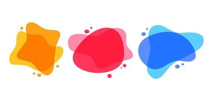 Abstract dynamic graphic elements in modern style vector