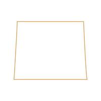Wyoming map on white background vector