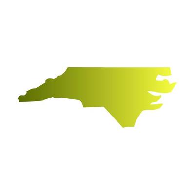 North Carolina map illustrated