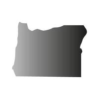 Oregon map on white background vector