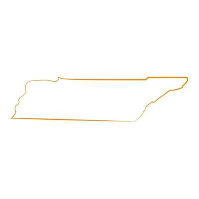 Tennesse map illustrated