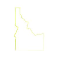 Idaho map on white background vector