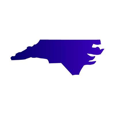 North Carolina map illustrated