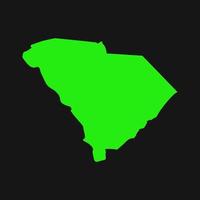 South Carolina illustrated map vector