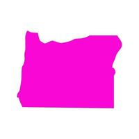 Oregon map on white background vector