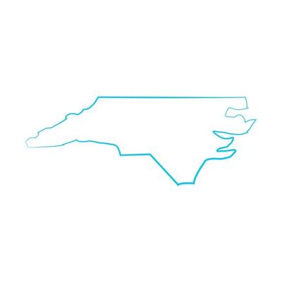 North Carolina map illustrated