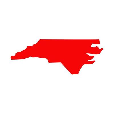 North Carolina map illustrated