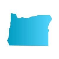 Oregon map on white background vector