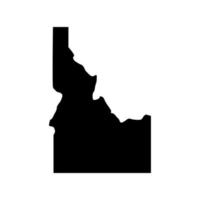 Idaho map on white background vector