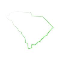 South Carolina illustrated map vector