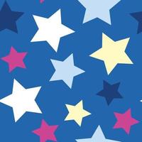 Stars repeat seamless pattern print vector