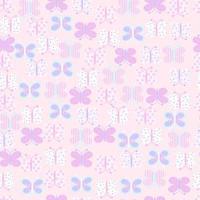 Butterflies repeat seamless pattern print vector