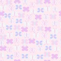 Butterflies repeat seamless pattern print vector