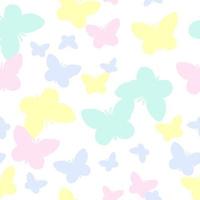 Butterflies repeat seamless pattern print vector