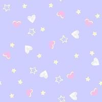 Love hearts repeat seamless all over pattern vector