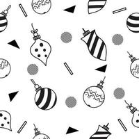 cute christmas decoration seamless pattern object wallpaper with white. vector