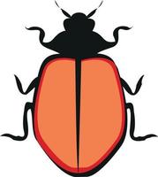 Stag beetle on white background vector