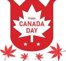 feliz dia DE CANADA vector