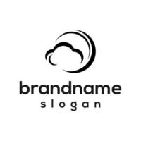 Vector graphic of cloud logo design template