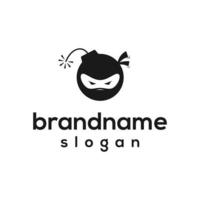 Vector graphic of bomb logo design template